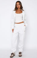 Can't Miss It Sweatpants Grey Marle/Rose Gold