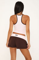 Higher Ground Racer Back Tank Top Pink