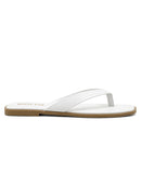 Azara Thong Sandals White PU