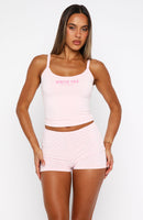 Daydreamers Nadia Booty Shorts Soft Pink