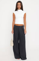Embrace Change Tailored Wide Leg Pants Charcoal