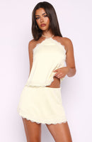Fortitude Valley Mini Skirt Lemon