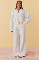 On Cloud Nineteen Nikola Boxy Zip Front Hoodie Grey Marle