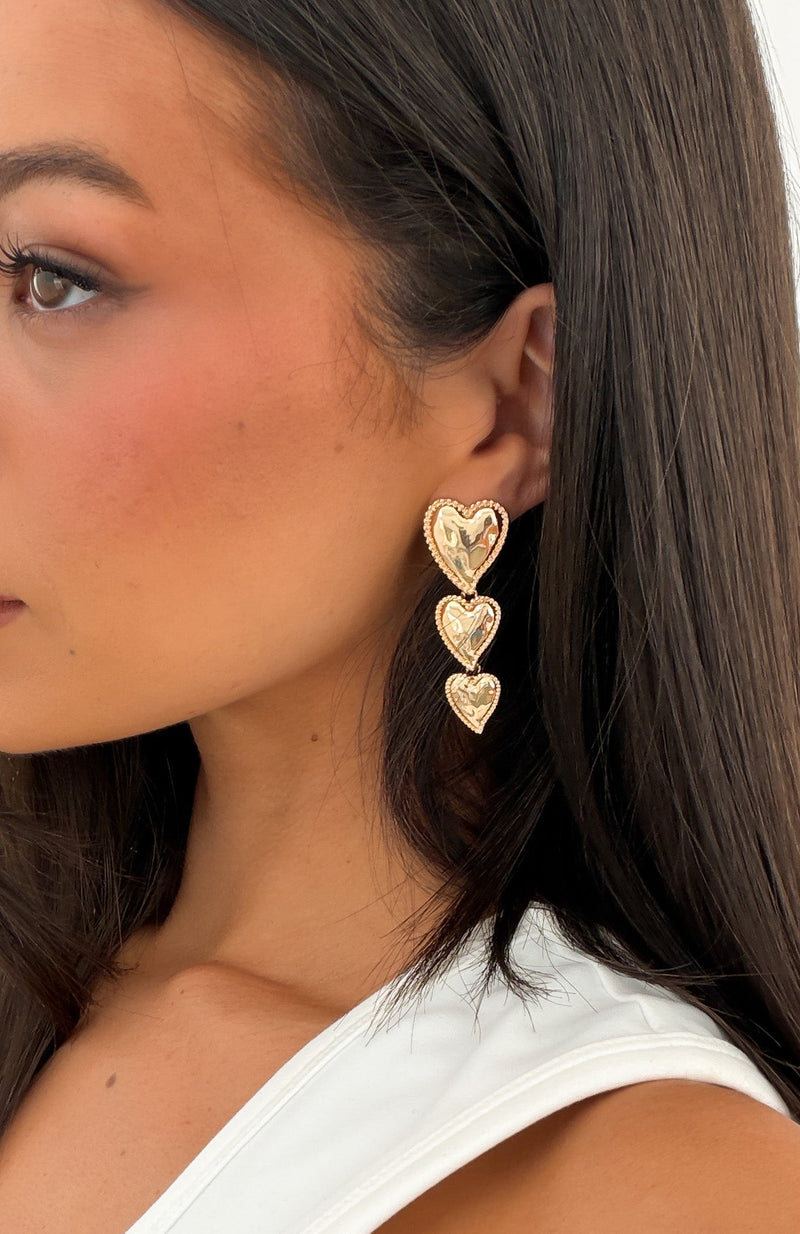 Tosca Drop Earrings Gold