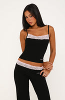Tune In Singlet Black