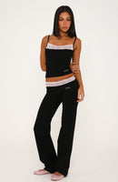 Tune In Straight Leg Pants Black