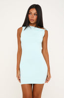 Twilight Muse Mini Dress Aqua