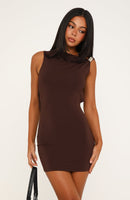 Twilight Muse Mini Dress Chocolate