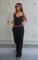 Take A Stance Wide Leg Pants Black