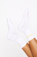 No Convincing Socks 2 Pack White/Honey/Ballet Pink