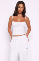 Off The Field Singlet Top Grey