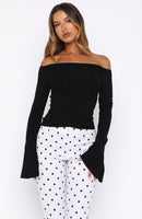 Perfect Night Long Sleeve Top Black