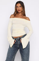 Perfect Night Long Sleeve Top Cream