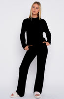 Slow Life Pyjama Pants Black
