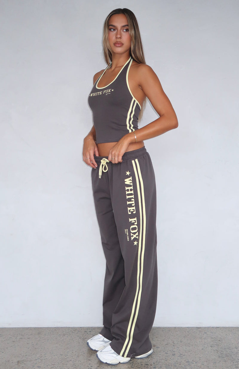 Star Of The Night Track Pants Charcoal