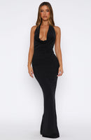 Vacation Time Maxi Dress Black