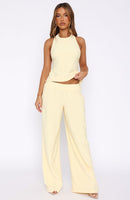 Way She Walks Wide Leg Pants Butter